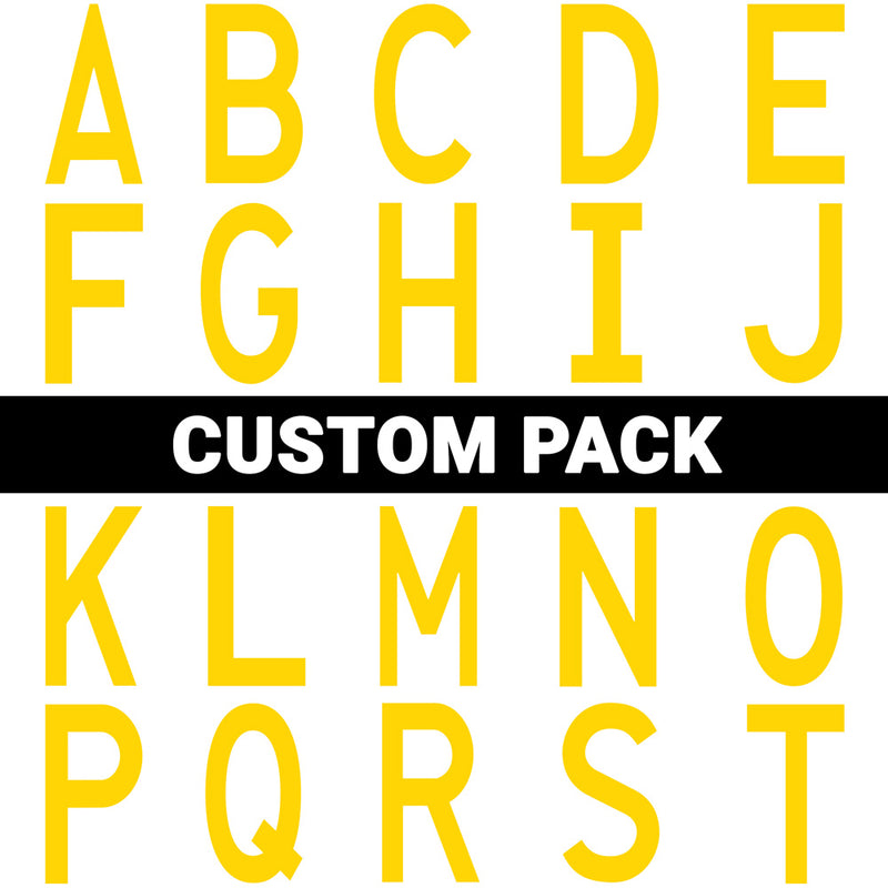 Yellow Location Markers - 4.5” x 10" - Custom Pack of 50