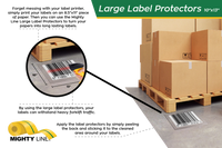 Label Protectors - 10" x 13" - Pack of 100