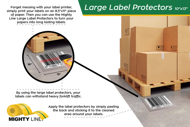 Label Protectors - 10" x 13" - Pack of 100