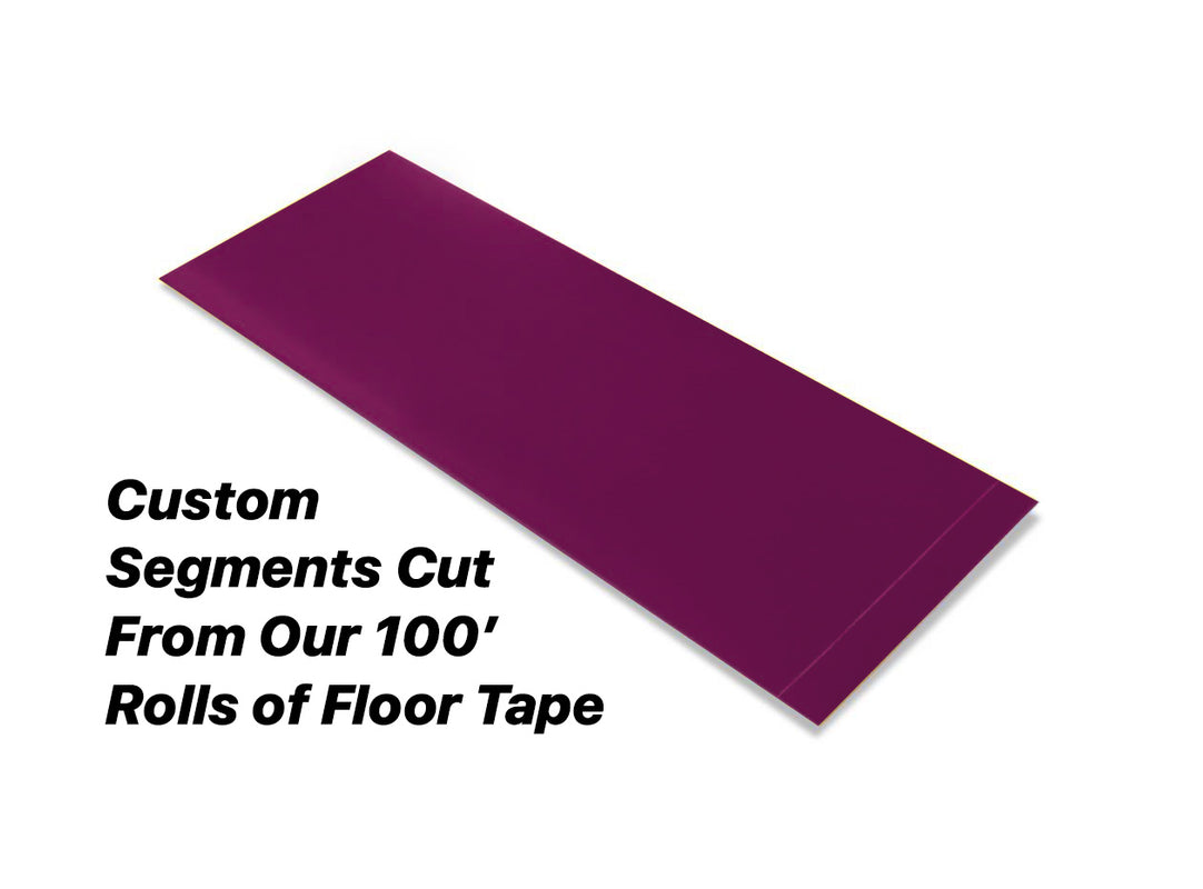 Custom Cut Segments - 2" PURPLE Solid Color Tape - 100'  Roll